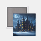 Burg Burg Cold Night Magnet (Vorderseite/Rückseite)