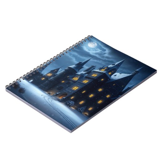 Burg Burg Cold Night Notizblock (Linke Seite)