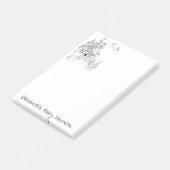 Burg Burg nach der Ausstellung Post-it Klebezettel (angewinkelt)