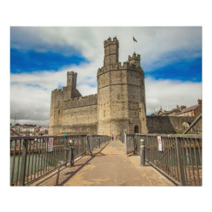 Burg Caernarfon Wales. Fotodruck