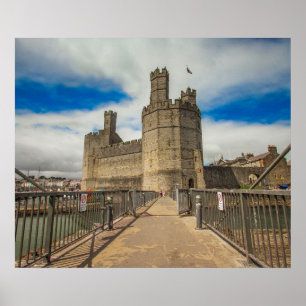 Burg Caernarfon Wales. Poster