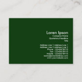 Burg Cardiff im Frühjahr (angrenzend) Visitenkarte (Rückseite)