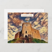 Burg Cardiff Wilhelm Tell Postkarte (Vorne/Hinten)