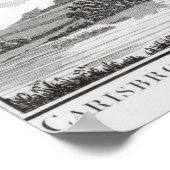 Burg Carisbrook, auf der Isle of Wight Poster (Ecke)