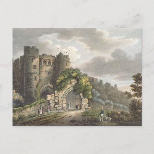 Burg Carisbrook, aus der "Isle of Wight Illustr Postkarte (Vorderseite)