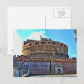 Burg Castel Sant'Angelo Postkarte (Vorne/Hinten)