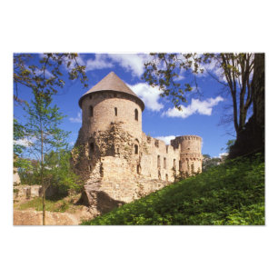 Burg Cesis in Lettland. Fotodruck