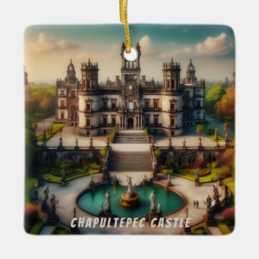 Burg Chapultepec Keramikornament (Vorderseite)