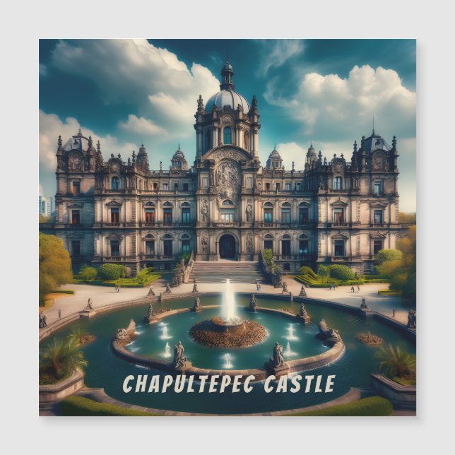 Burg Chapultepec Magnetkarte (Vorderseite)