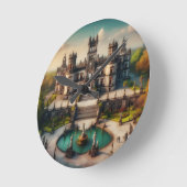 Burg Chapultepec Runde Wanduhr (Winkel)