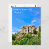 Burg Château de Boussac Postkarte (Vorne/Hinten)