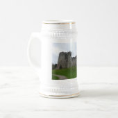 Burg Chepstow Wales Bier Tasse. Bierglas (Vorderseite Links)