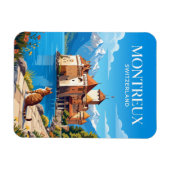 Burg Chillon Schweiz Magnet (Horizontal)