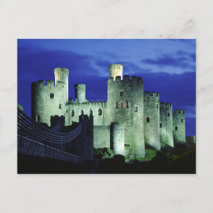 Burg Conwy, Gwynedd, Wales Postkarte