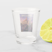 Burg Corvin Rumänien Schnapsglas (Rückseite)