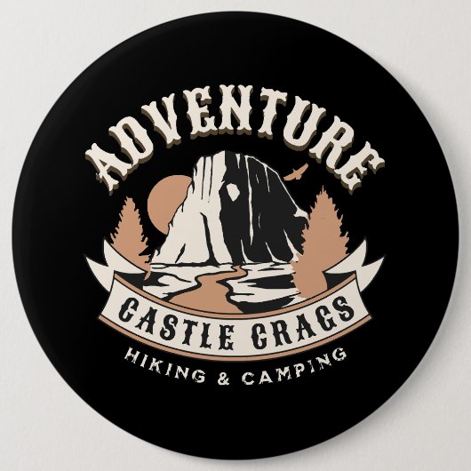 Burg Crags Staat Park/Garten: Button (Vorderseite)
