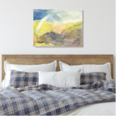 Burg Crichton (Berglandschaft mit Regen Leinwanddruck (Insitu (Schlafzimmer))