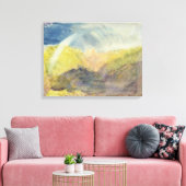 Burg Crichton (Berglandschaft mit Regen Leinwanddruck (Insitu (Wohnzimmer))