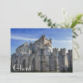 Burg der Grafen in Gent. (Stehend Vorderseite)