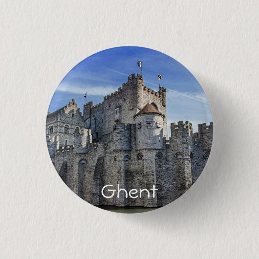 Burg der Grafen in Gent Button (Vorderseite)