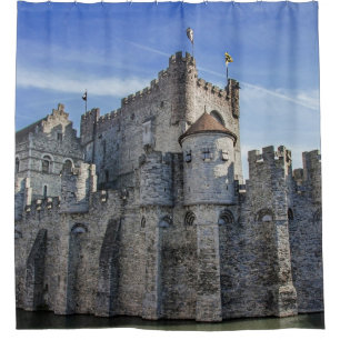 Burg der Grafen in Gent Duschvorhang
