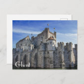 Burg der Grafen in Gent Postkarte (Vorne/Hinten)