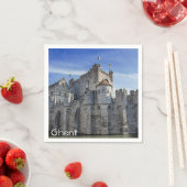Burg der Grafen in Gent. Serviette (Beispiel)