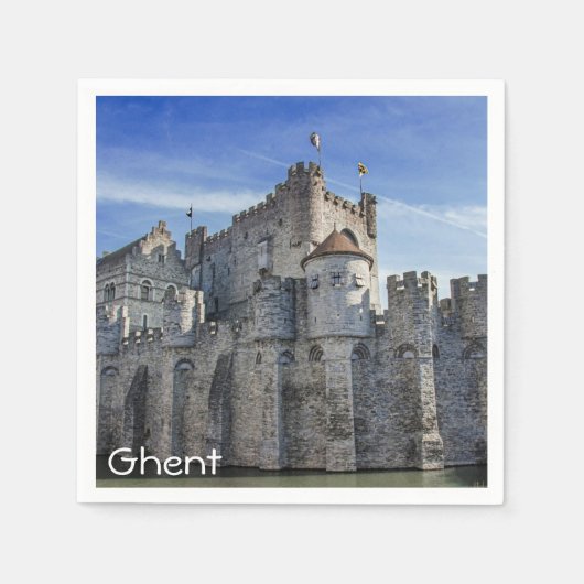 Burg der Grafen in Gent. Serviette (Vorderseite)