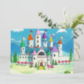 Burg der Prinzessinnen Einladung (Stehend Vorderseite)