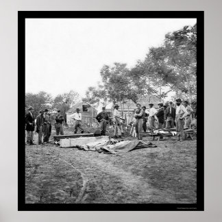 Burg der Soldaten in Fredericksburg, Virginia 1864 Poster