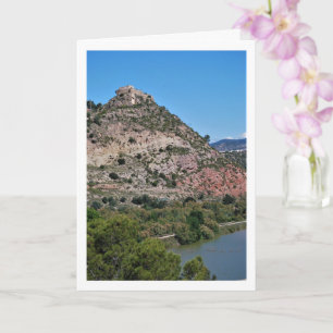 Burg des alten Domeño, Valencia, Spanien Karte