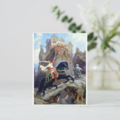 Burg des mittelalterlichen Prinzen Postkarte (Stehend Vorderseite)