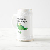 Burg Drache Bierglas (Vorderseite Links)