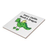 Burg Drache Fliese (Seite)