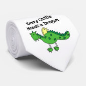 Burg Drache Krawatte (Gerollt)