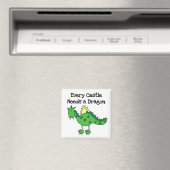 Burg Drache Magnet (In Situ (Geschirrspüler))