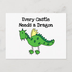 Burg Drache Postkarte
