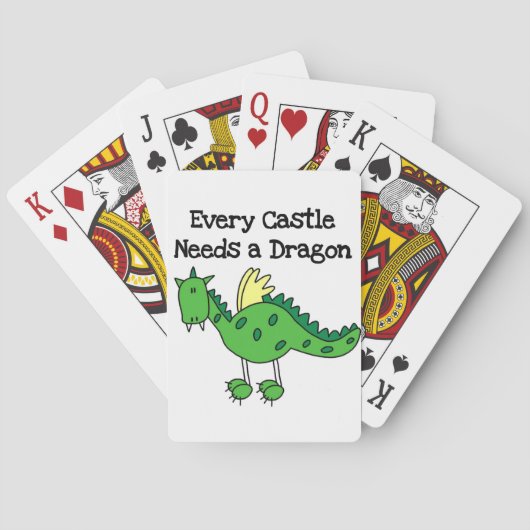 Burg Drache Spielkarten (Rückseite)