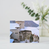 Burg Dracula, Bran, Siebenbürgen, Winter Postkarte (Stehend Vorderseite)