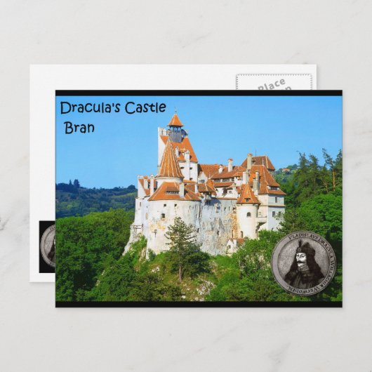 Burg Dracula, Bran, Transylvannia Postkarte (Vorne/Hinten)