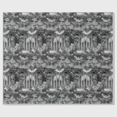 Burg Dracula Vampire Krypt Gotische Viktorianisch Geschenkpapier (Flach)