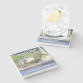 Burg Dunglass - Clan Colquhoun/Calhoun Steinuntersetzer (Seitenansicht)