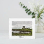 Burg Dunguaire, Irland, weiße Postkarte (Stehend Vorderseite)