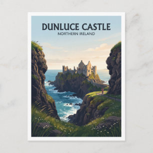 Burg Dunluce Bushmills Nordirland Postkarte