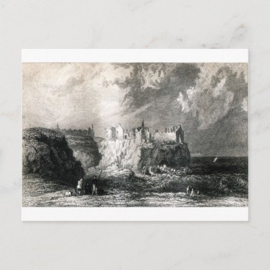 Burg Dunluce Postkarte (Vorderseite)