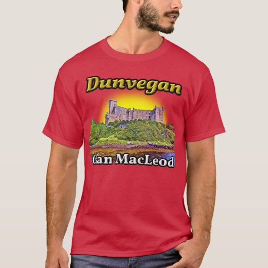 Burg Dunvegan Clan MacLeod T-Shirt (Vorderseite)