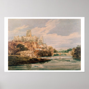 Burg Durham und Kathedrale (w/c) Poster