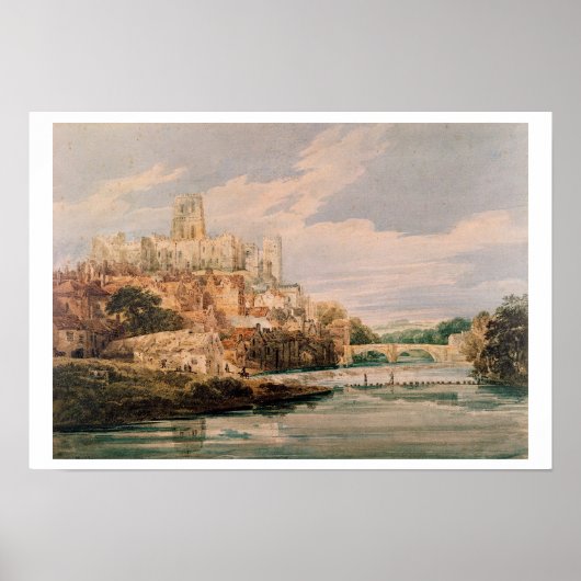 Burg Durham und Kathedrale (w/c) Poster (Vorne)