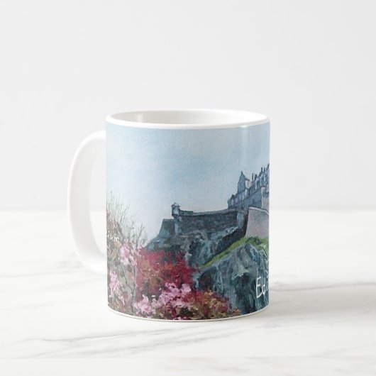 Burg Edinburgh Burg Kunstvoll Stolz Kaffeetasse (Vorderseite Links)