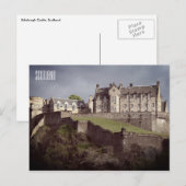 Burg Edinburgh Postkarte (Vorne/Hinten)